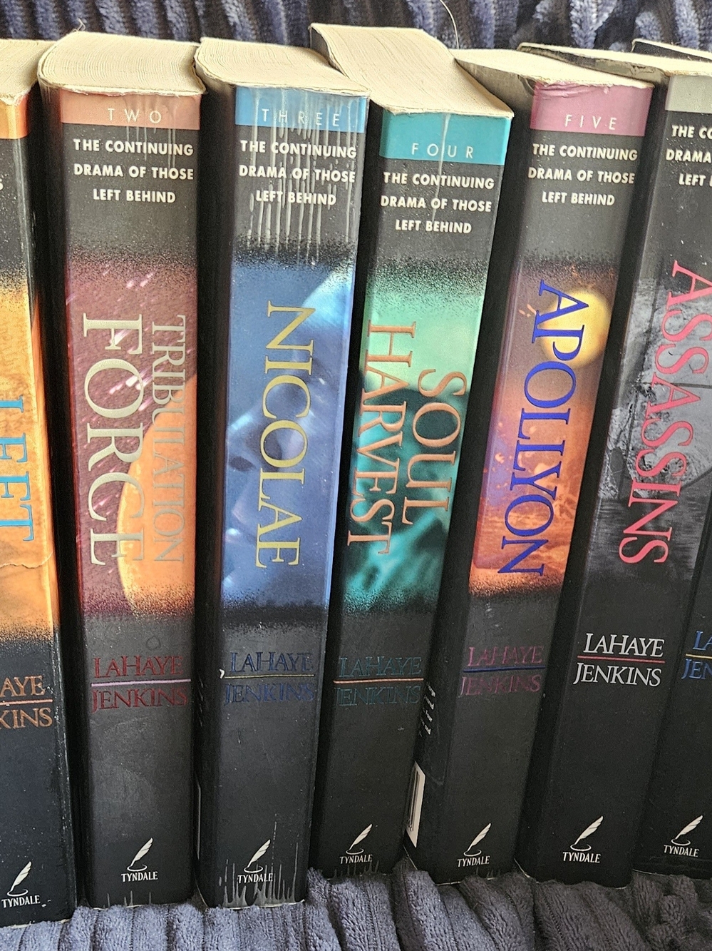 The Left Behind Series by Tim LaHaye & Jerry Jenkins. Volumes 1-7.